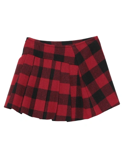 Shop Dsquared2 Woman Mini Skirt Red Size 10 Wool