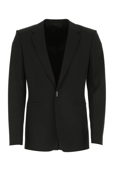 Givenchy Logo-plaque Wool-blend Rep Jacket