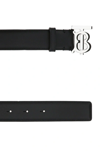 Shop Burberry Black Leather Belt Nd  Donna S