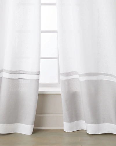 Shop Amity Home Orfeo Linen Curtain, Single In White/natural