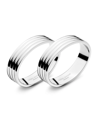 Shop Georg Jensen Bernadotte 2-piece Napkin Ring Set