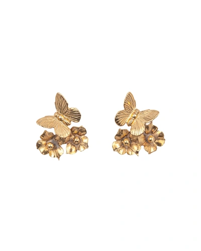 Shop Jennifer Behr Sienna Stud Earrings In Gold