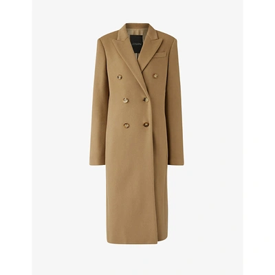 Shop Joseph Womens Saddle Cam Double-breasted Wool-blend Coat 8