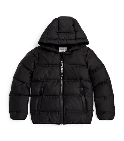 Shop Givenchy Kids Logo Puffer Jacket (4-14 Years) In Black