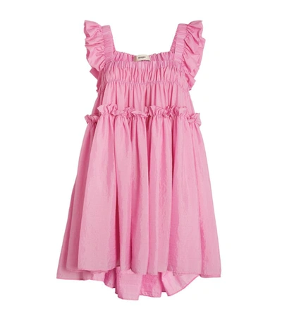 Shop Brøgger Ruffle-detail Agnes Dress In Pink