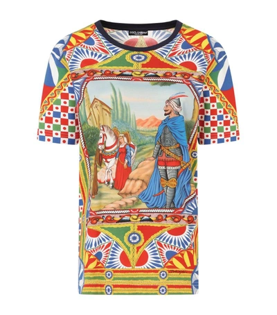 Shop Dolce & Gabbana Patterned T-shirt In Multi