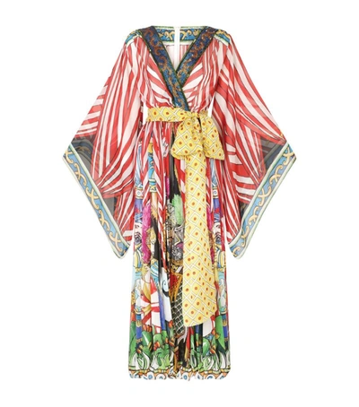 Shop Dolce & Gabbana Silk Sequin-embroidered Jumpsuit In Multi