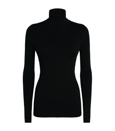 Shop Gucci Wool-blend Rollneck Sweater In Black