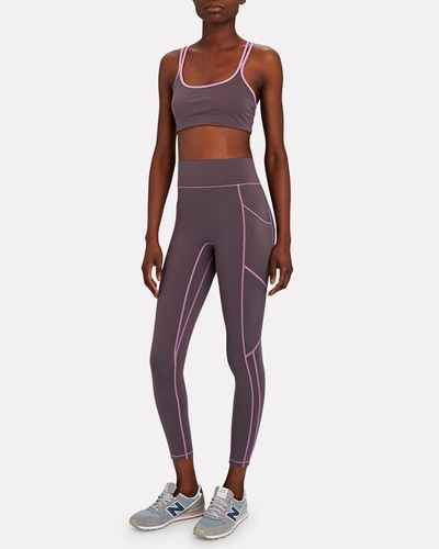 Shop All Access Center Stage Pocket Leggings In Purple