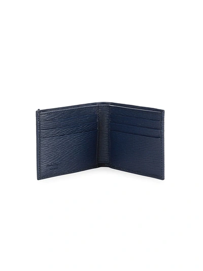 Shop Ferragamo Men's Revival Leather Bi-fold Wallet In Fjord Blue