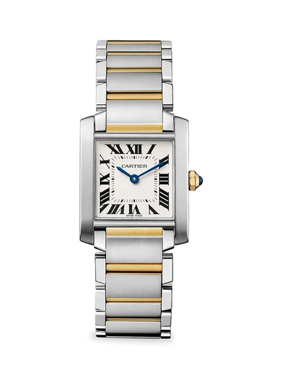 Shop Cartier Women's Tank Française Watch, Medium Model In Silver