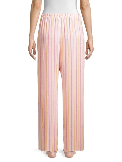 Shop Hanro Sleep & Lounge Striped Pajama Bottoms In Jolly Stripe