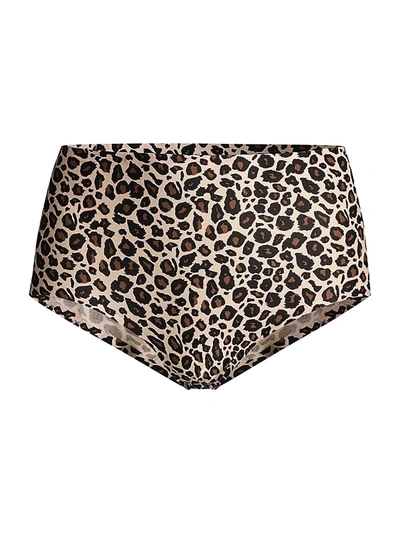Shop Chantelle Women's Soft Stretch High-waist Briefs In Leopard