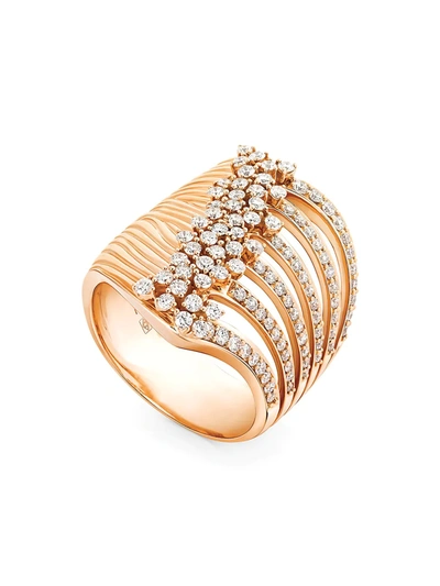 Shop Hueb Women's Bahia 18k Rose Gold & Diamond Ring