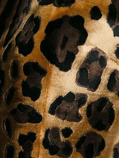 Shop Dolce & Gabbana Leopard Jacquard Mini Dress