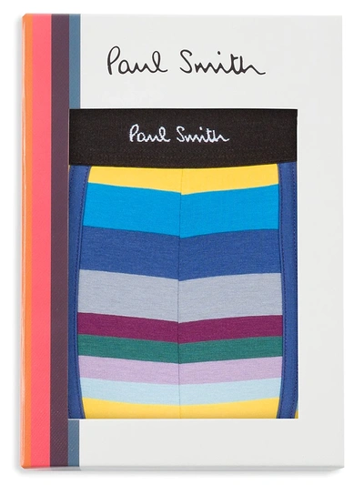 Shop Paul Smith Men's Striped Boxer Briefs In Blue