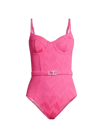 Shop Solid & Striped The Spencer One-piece Swimsuit In Pink