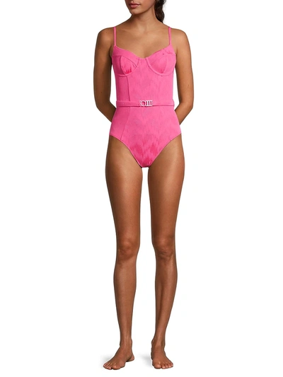 Shop Solid & Striped The Spencer One-piece Swimsuit In Pink