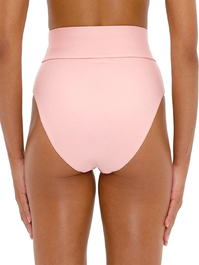 Shop Andrea Iyamah Kuwa High-waist Bikini Bottom In Blush