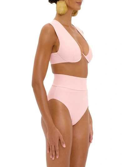 Shop Andrea Iyamah Kuwa Underwire Bikini Top In Blush