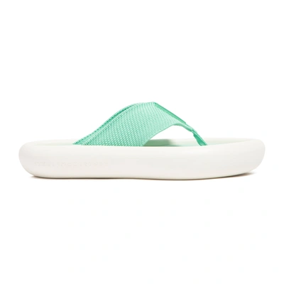 Shop Stella Mccartney Air Flip Flop Slide Shoes In Green