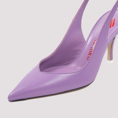 Shop Attico The   Venus Slingback 85 Pumps Shoes In Pink &amp; Purple