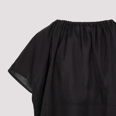 Shop Totême Draped Tunic Blouse Tops In Black