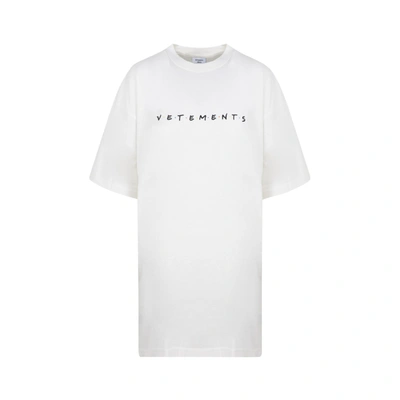 Shop Vetements Friendly Logo T-shirt Tshirt In White