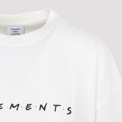 Shop Vetements Friendly Logo T-shirt Tshirt In White