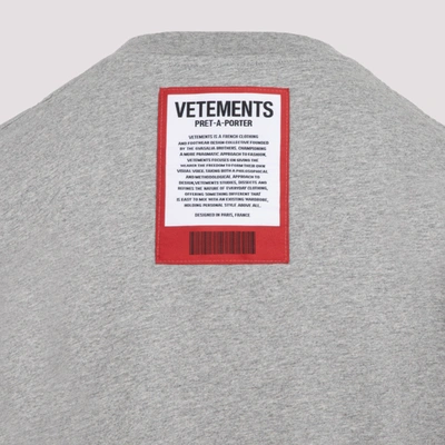 Shop Vetements T-shirt Tshirt In Grey