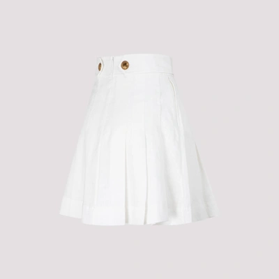 Shop Zimmermann The Lovestruck Short Skirt Shorts In Nude &amp; Neutrals