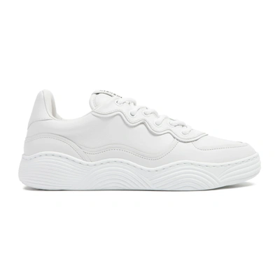 Shop Alaïa Alaia  Basket Sneakers Shoes In White