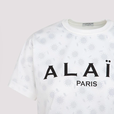 Shop Alaïa Alaia  Tee Shirt Mc Jersey Tshirt In White