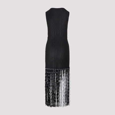Shop Alaïa Alaia  Fringed Dress In Black