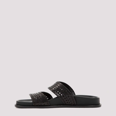 Shop Alaïa Alaia  Platform Sandals Shoes In Black