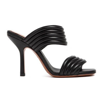 Shop Alaïa Alaia  Leather Mules Shoes In Black