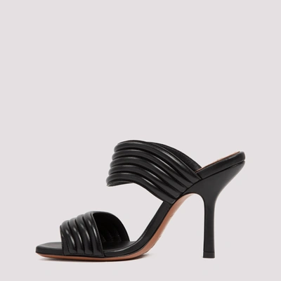 Shop Alaïa Alaia  Leather Mules Shoes In Black