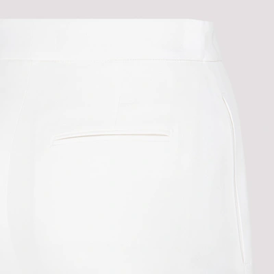 Shop Alexander Mcqueen Turn Up Cigarette Pants In White
