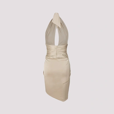 Shop Alexandre Vauthier Dress In Nude &amp; Neutrals