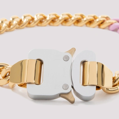 Alyx Colored Links Buckle Necklace In Metallic