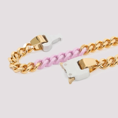 Alyx Colored Links Buckle Necklace In Metallic