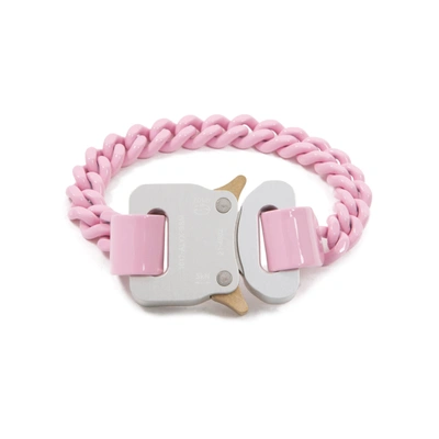Shop Alyx 1017  9sm  Pink Chainlink Buckle Bracelet Jewellery In Pink &amp; Purple