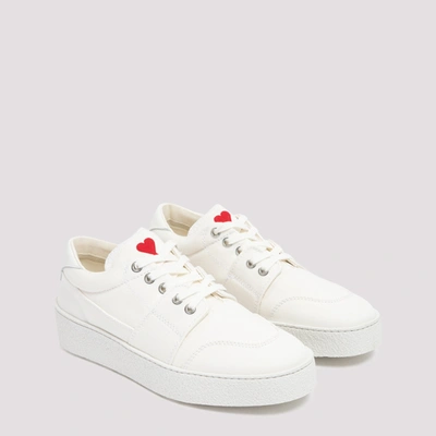 Shop Ami Alexandre Mattiussi Adc Low Top Sneakers Shoes In White