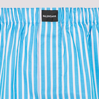 Shop Balenciaga Boxer Shorts Underwear In Blue
