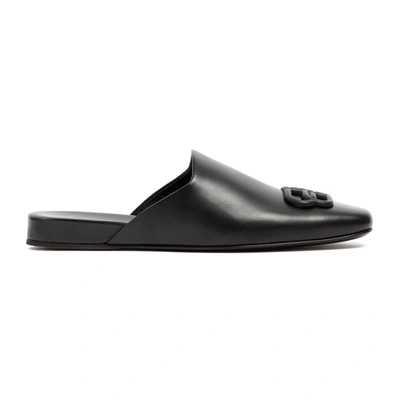 Shop Balenciaga Cosy Bb Mules Shoes In Black