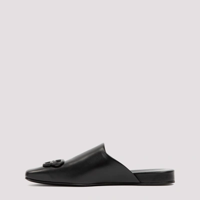 Shop Balenciaga Cosy Bb Mules Shoes In Black