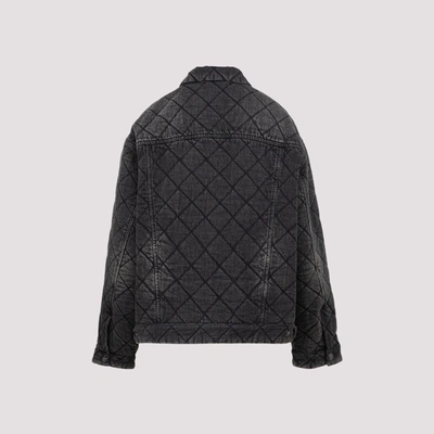 Shop Balenciaga Quilted Jacket In Black
