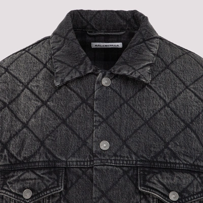 Shop Balenciaga Quilted Jacket In Black
