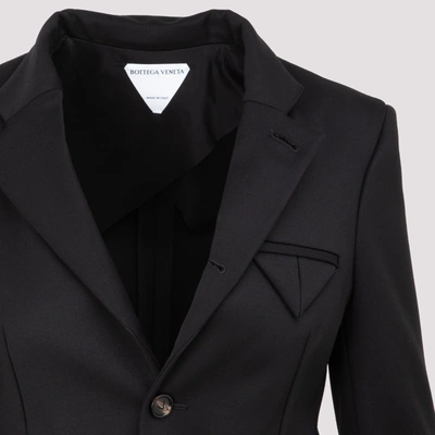 Shop Bottega Veneta Cropped Jacket In Black