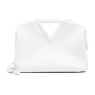 Shop Bottega Veneta The Point Bag In White